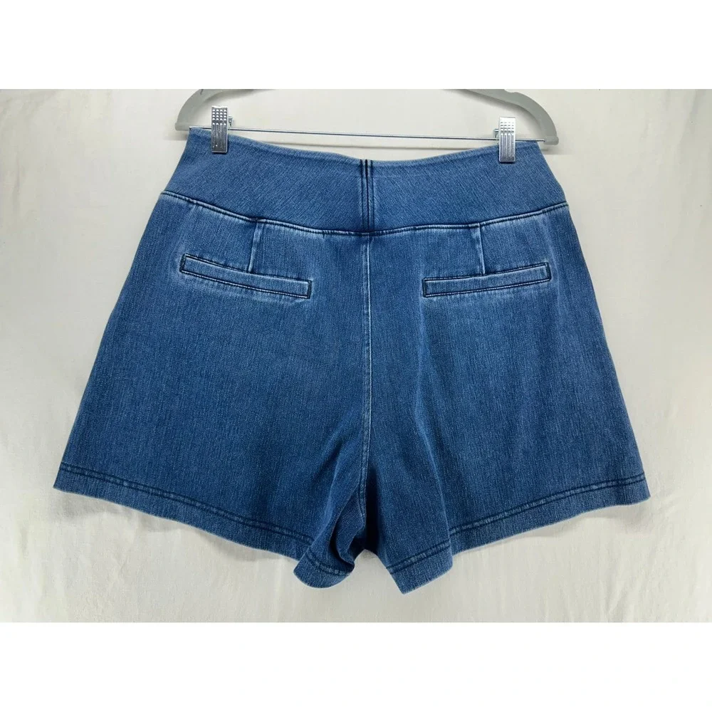 Halara Flex High Waisted Denim Casual Baggy Shorts 4'' with Pockets Size L